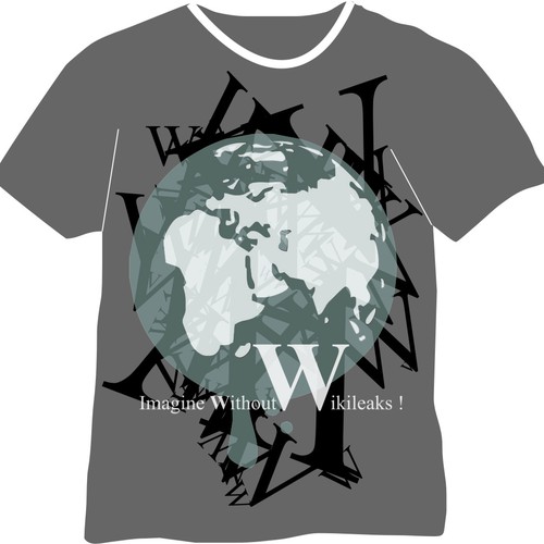 New t-shirt design(s) wanted for WikiLeaks Ontwerp door a cube