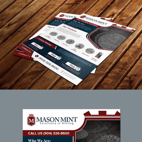 Create An Exciting Flyer To Showcase Our Custom Silver Coin Program Design by idea@Dotcom