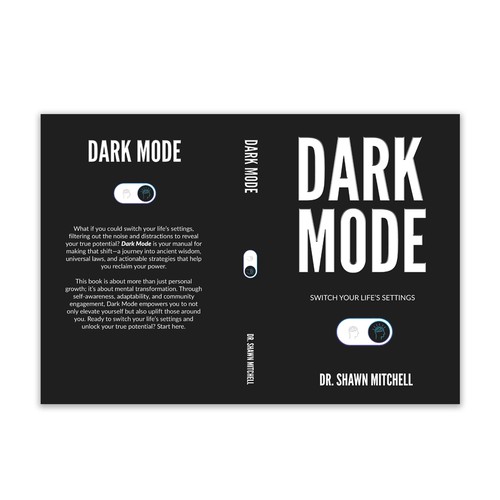 Dark Mode Book Cover Design by Retina99