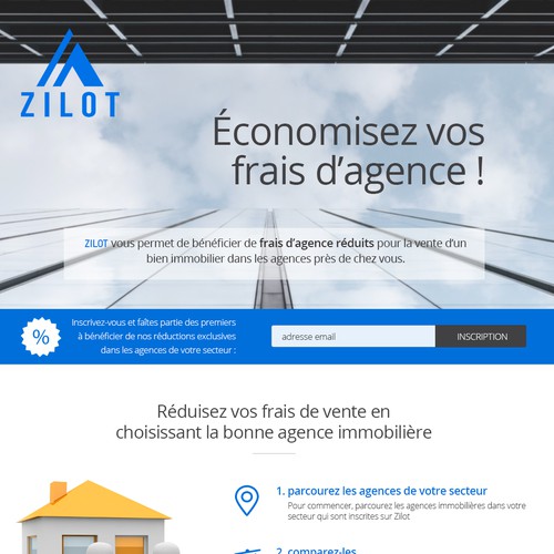 Landing page design contest entry by grafflow
