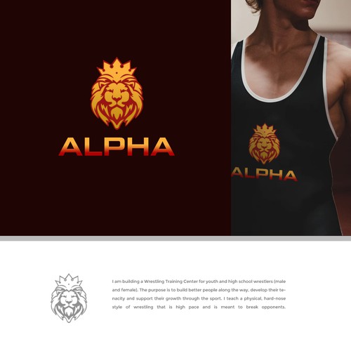 Alpha Training Center seeks powerful logo to represent wrestling club. Diseño de Striker29