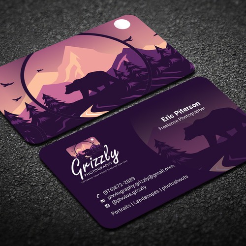 Unique business card design for Photography Business Design by CurveSky™ ☑️