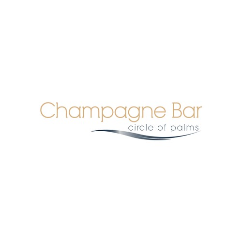 Luxury and modern Champagne Bar logo Design by subahman