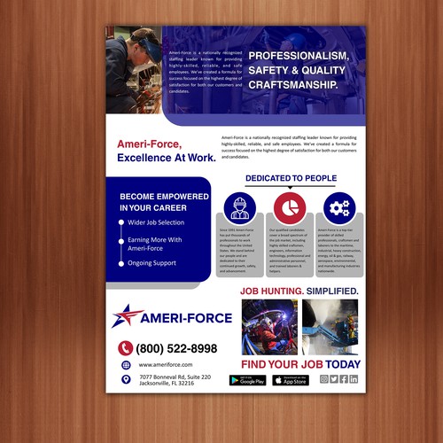 Ameri-Force electronic brochure Design by The 3colors