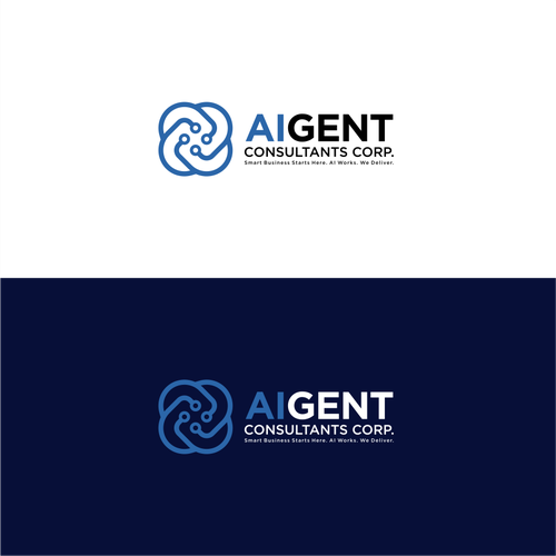 AI Agent Company: Appealing to small to medium sized businesses. Design by 71Z Dezign