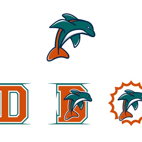 99designs community contest: Help the Miami Dolphins NFL team re-design its logo! Diseño de Kaiify