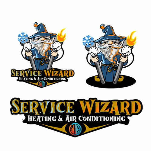 Service Wizard Logo Design by Deduder