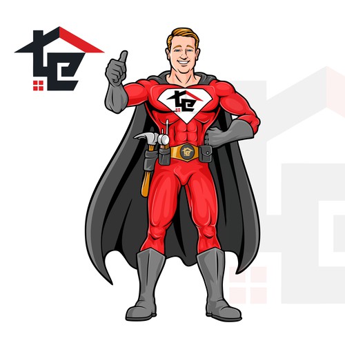 Captain Rooftop Protector of home exteriors-ontwerp door brint'X