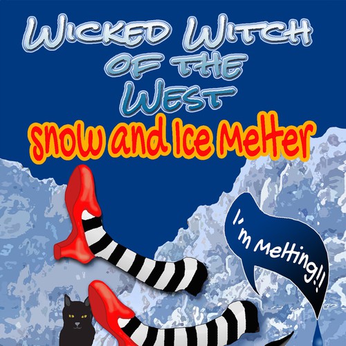 Product Packaging for "Wicked Witch Of The West Snow & Ice Melter" デザイン by Kristin Designs
