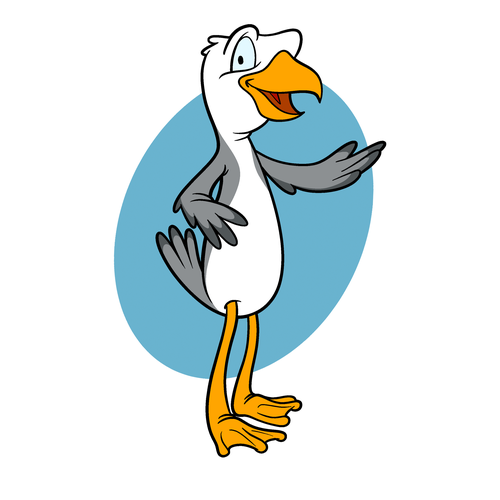 Diseño de We need a Seagull mascot de jerryhiggy