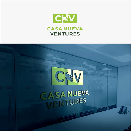 Real estate investing logo symbolizing growth Design by Agunk.desain