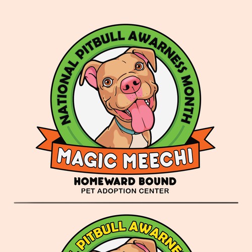 Magic Meechi - National Pitbull Awareness Month Design by Athew_Yana