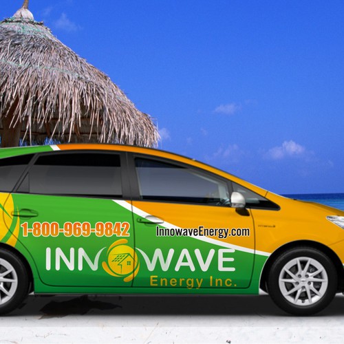 Create a capturing truck/car wrap for a Solar Installer on the Caribbean! Design by TANSA ART