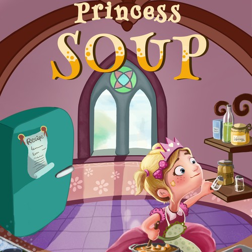 "Princess Soup" children's book cover design デザイン by LBarros