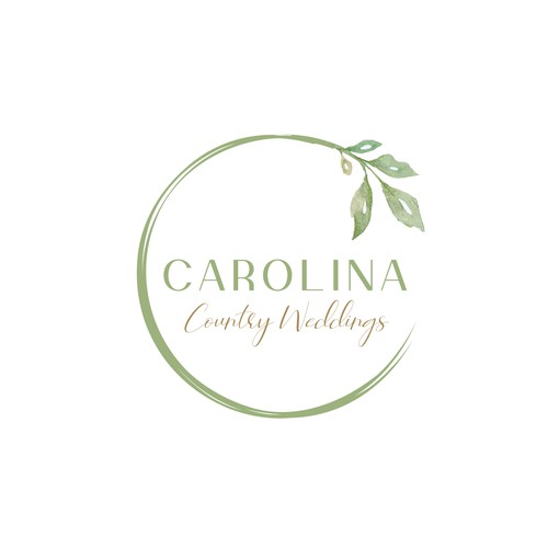 Beautiful readable logo with simple clean aesthetic for wedding venue with natural organic vibe Design by dprojects