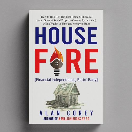 Eye-catching BOOK COVER with REAL ESTATE and EARLY RETIREMENT focus Design by H-Izz Design