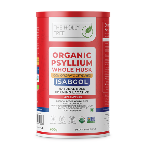 Organic Psyllium Whole Husk Label Design by Sayyed Jamshed