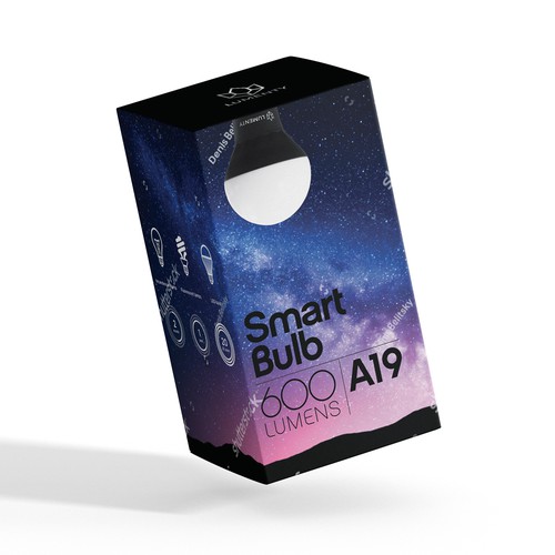 We need to create a sophisticated package for smart lamps. Design by Pure-Design