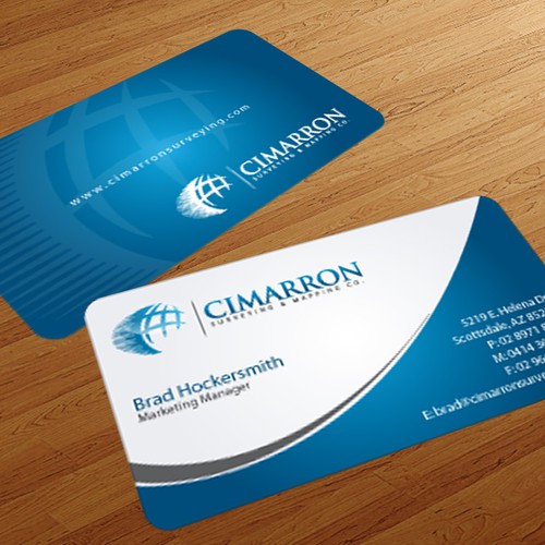 stationery for Cimarron Surveying & Mapping Co., Inc. Design von Umair Baloch