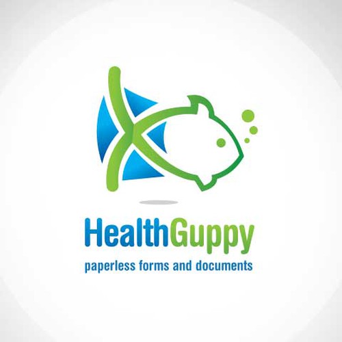logo for Health Guppy Design by Hilzombie