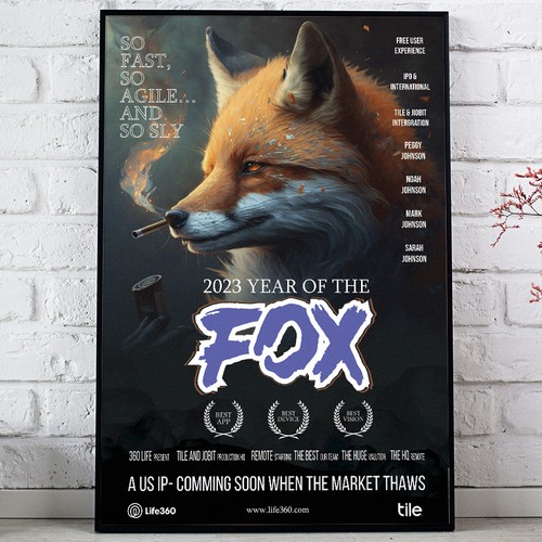 Design di Life360 2023 Year of the Fox Poster di Sketch Media™