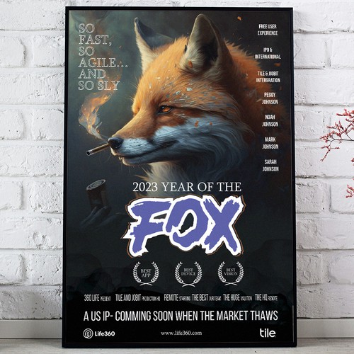 Life360 2023 Year of the Fox Poster Design by Sketch Media™