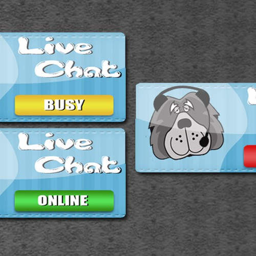 Design a "Live Chat" Button Réalisé par ClikClikBooM