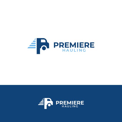 Premiere Hauling Logo Design Diseño de keoart