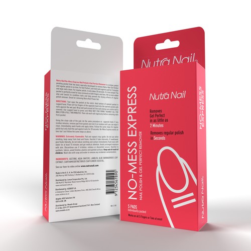 Nutra Nail Gel Remover Design by sougatacreative