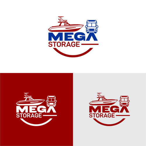 Mega Storage, a RV and boat storage facility needs a logo. Design by Nicholas Crasta