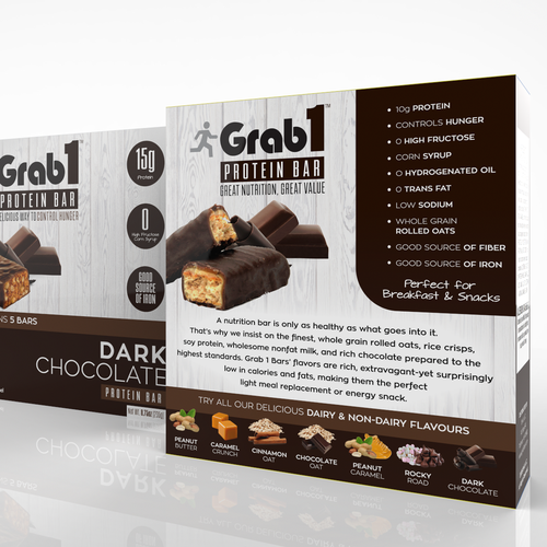 New box design fro Protein bars Design by Thebestbydesign