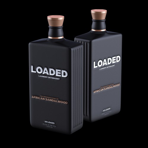 Masculine Cologne-Scented Laundry Detergent Bottle Diseño de Borisshija