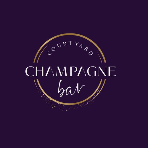 Luxury and modern Champagne Bar logo Design by tetrimistipurelina