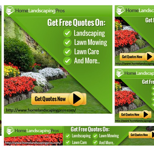 Fun and Exciting Landscaping Banner Ad Design by Abbe