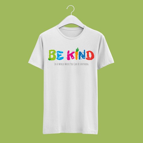 BE KIND Colorful Kids T-shirt Design Design by dy-design