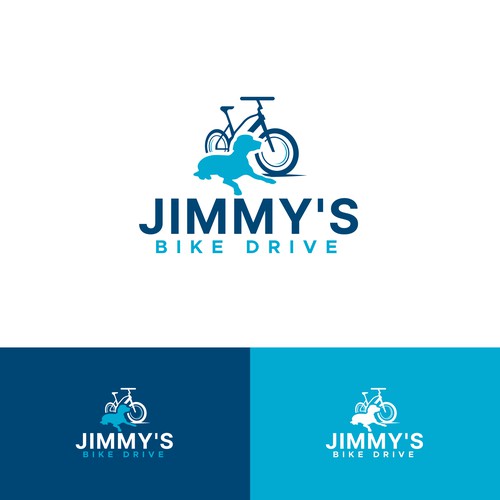 Logo for a bicycle fundraiser and somehow incorporating a black lab Design by CliffKer