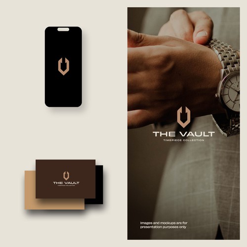 The Vault | Timepiece Collection Logo Contest Design by Ascent Agency