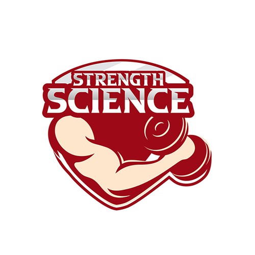 Logo and word art for "Strength Science", the best way to learn about strength training. Design by Creation Fever