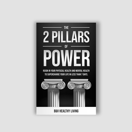 2 Pillars of Power book cover design to grab attention Design by Alem Duran