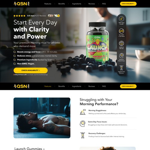 Design di **GUARANTEED WINNER** Ashwagandha Gummies Sales Page di ProUp.