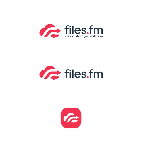 Files.fm logo and brand refresh for cloud storage platform Design by Omniverse™