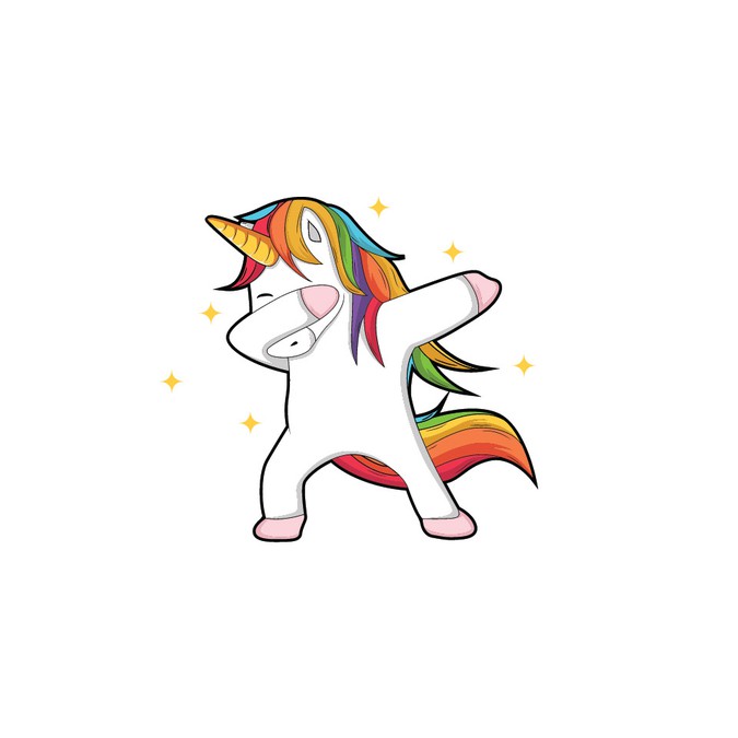 Download "Dabbing" Unicorn Character Vector/Illustration Design ...