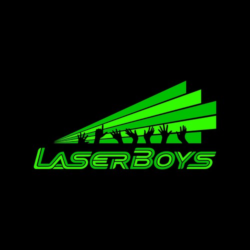 Upbeat logo design for laser-show hire/design company Design by 31Candles!