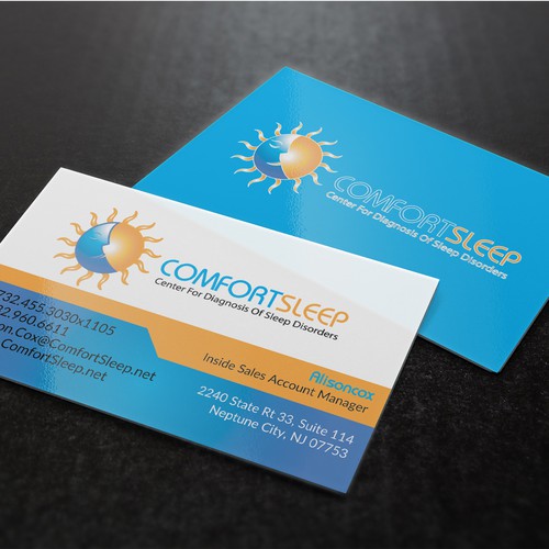 Comfort Sleep Business Card Business Card Contest 99designs