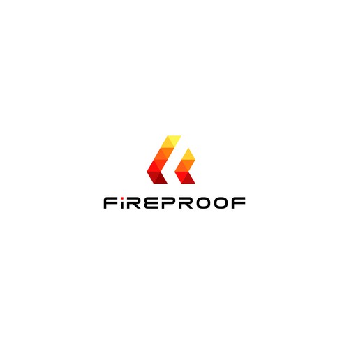 isometric fire logo Design by Janah.Design