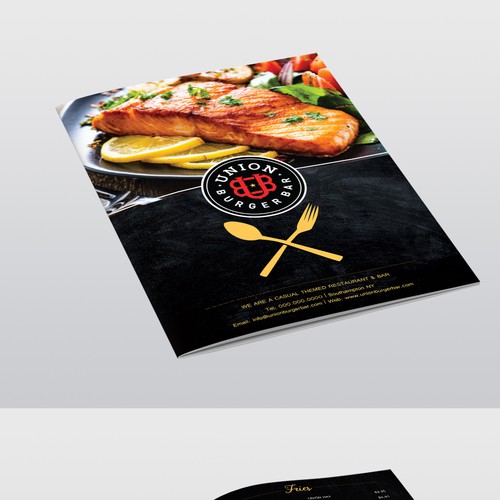 New Union Burger Bar Menu Design by Creative- Jiniya.