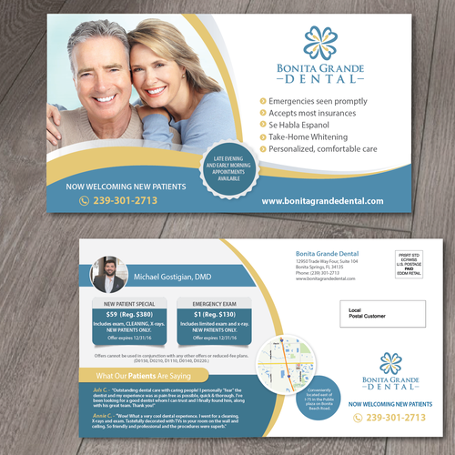 Create a captivating EDDM mailer for a dental office! | Postcard, flyer ...