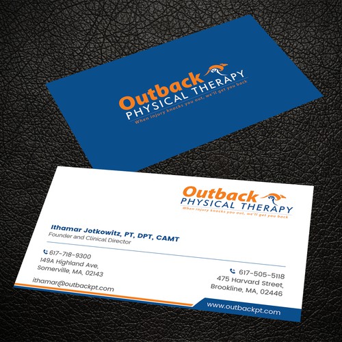 Business card for 2 clinic physical therapy office Design by ™SF_Design™