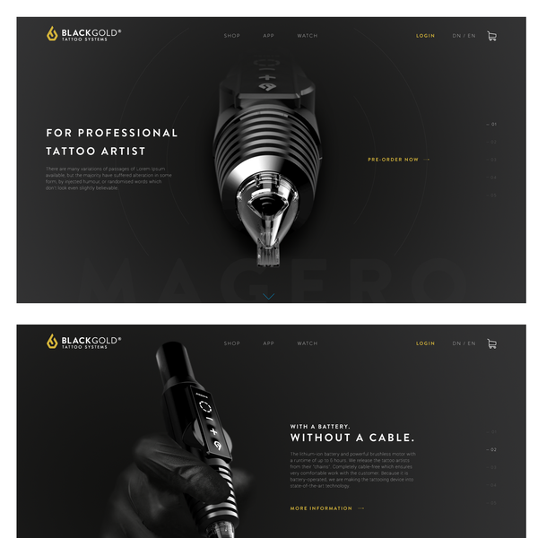 Tattoo Machine Website