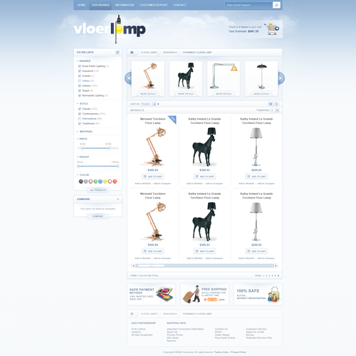 Design Lighting Webshop [1 Page only]